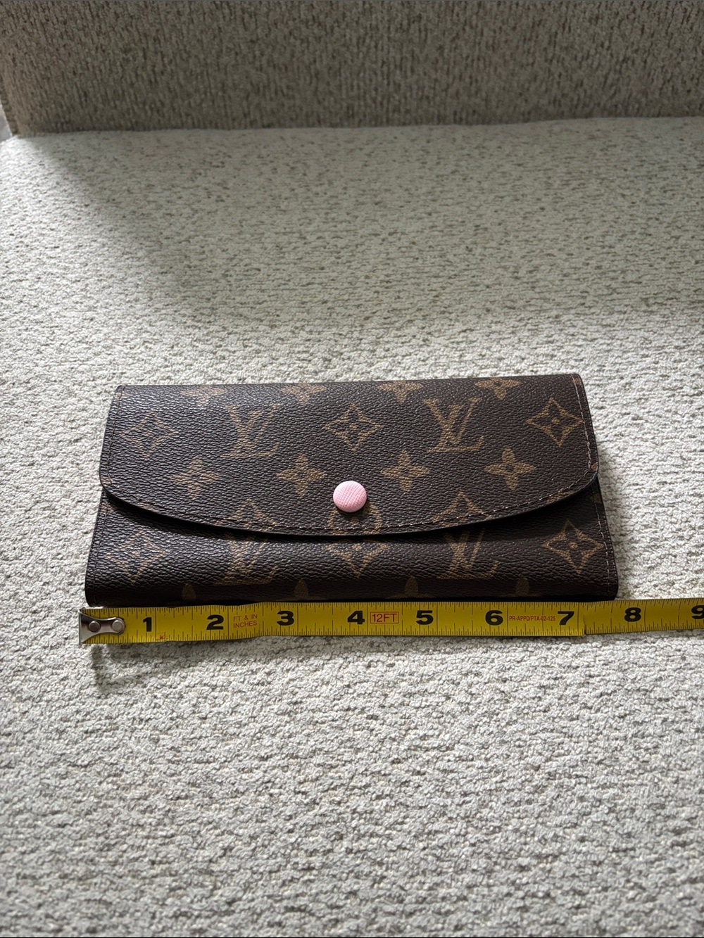 **FASHION** Monogram Wallet - Pink & Brown with Pink Snap - Picture 4 of 17